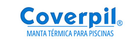 Logo de Coverpil, manta térmica para piscinas