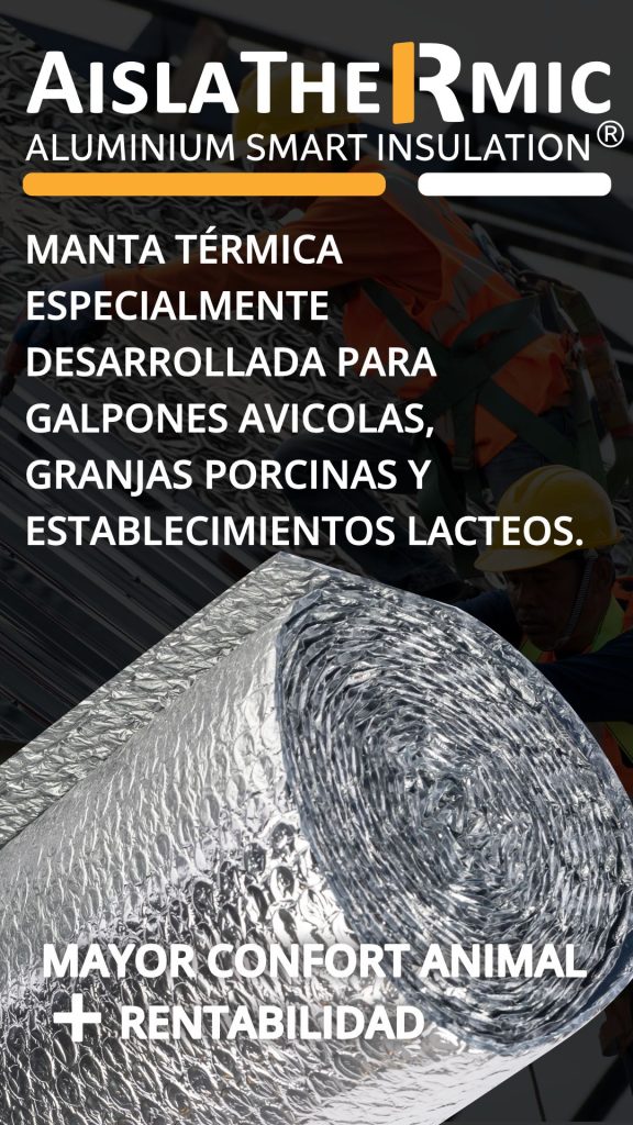 Galpón avícola con aislamiento térmico Aislathermic