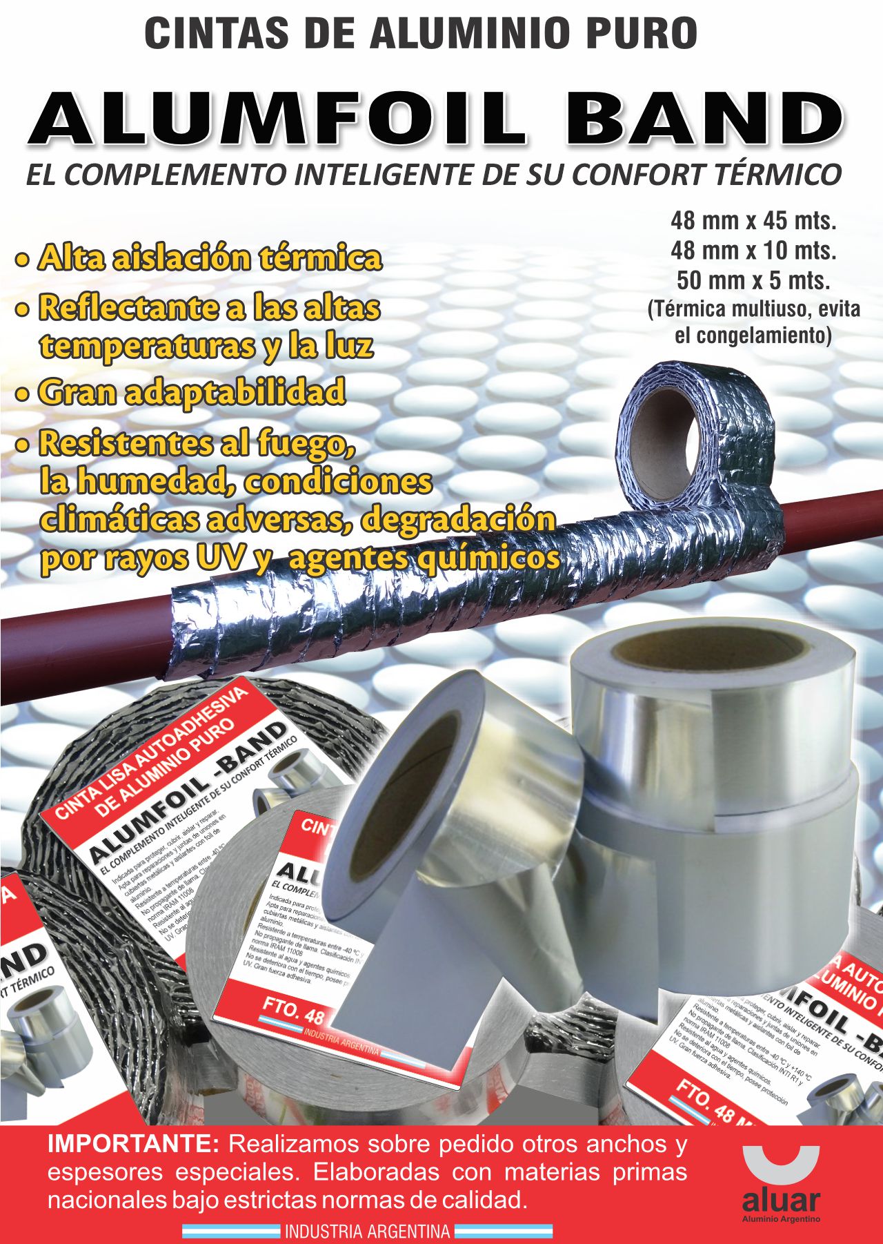 Folleto técnico de cinta de aluminio Alumfoil Band