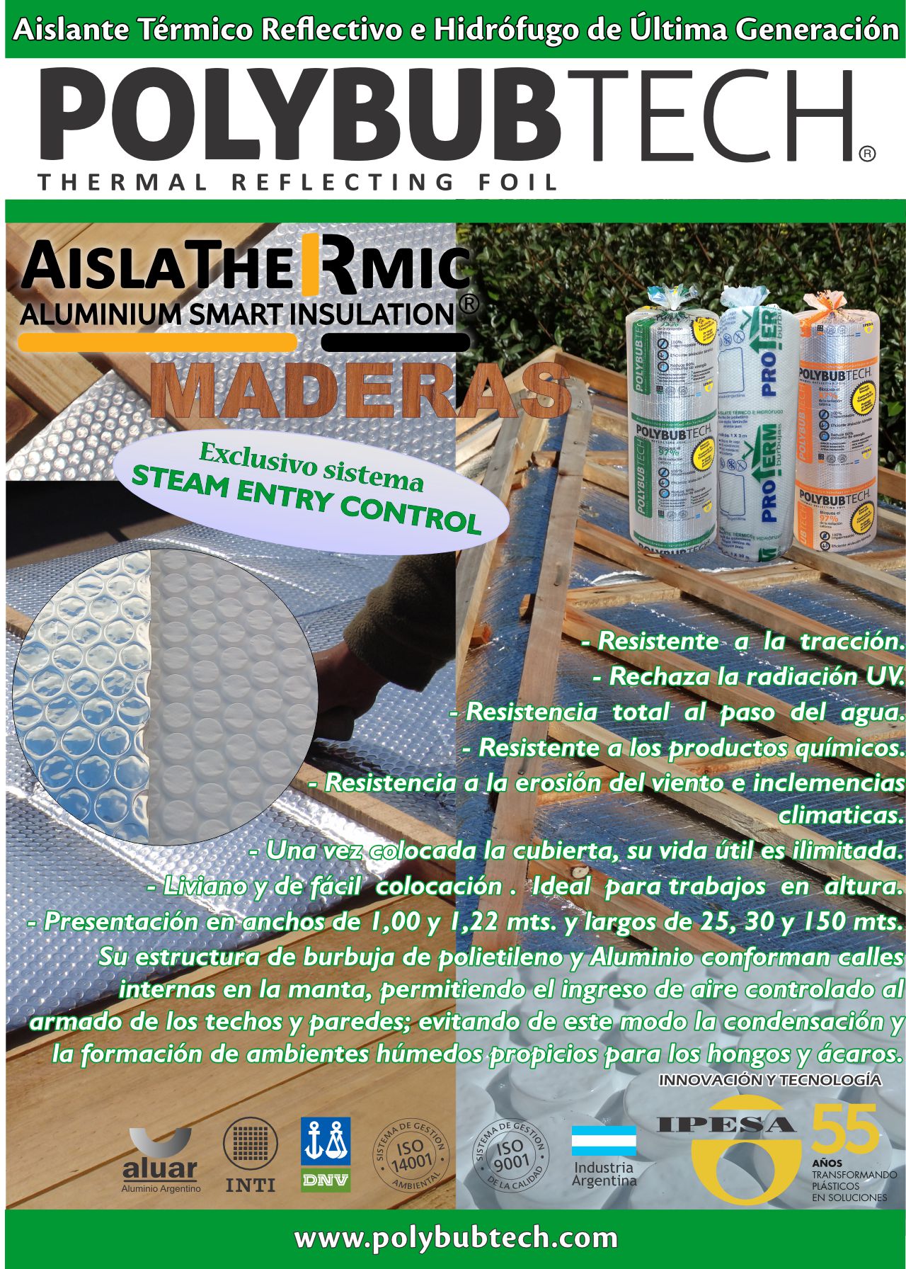 Folleto de Aislathermic para techos con estructura de madera
