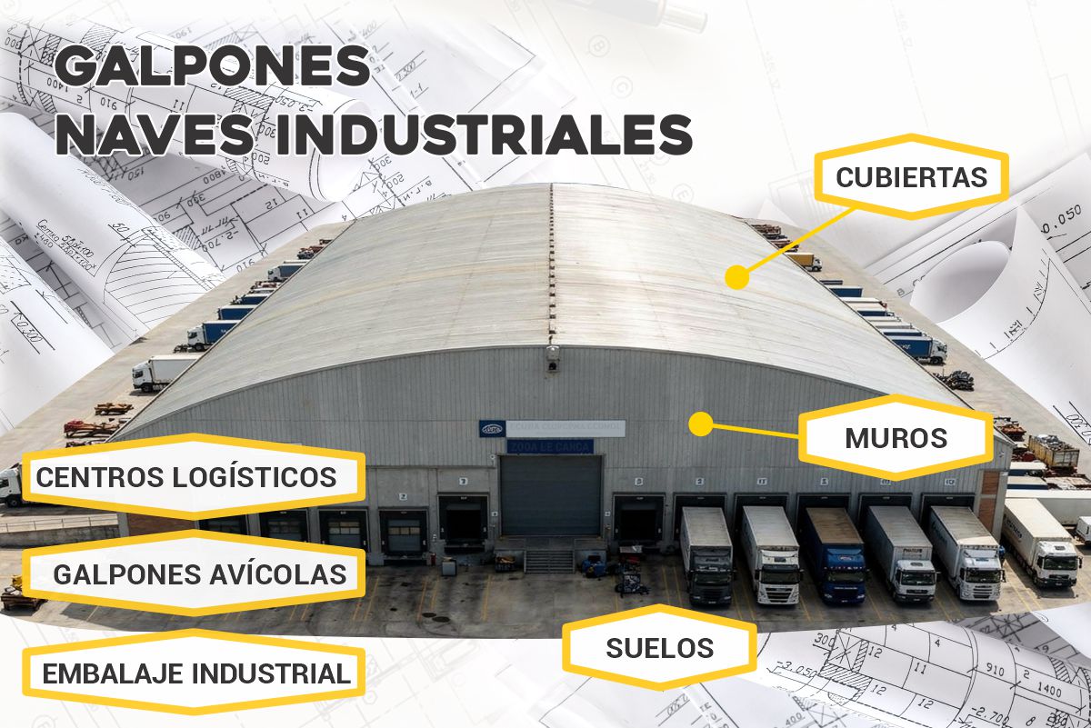 Instalación de Aislathermic en techo de chapa de una nave industrial